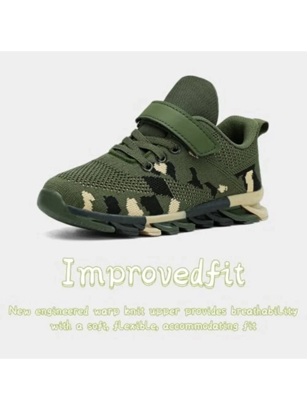 Lightweight Camouflage Sneakers for Kids | Non-Slip Athletic Walking Shoes